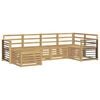 vidaXL Buiten bankenset 6 st Wit Polyester
