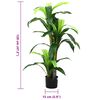 vidaXL Kunstboom Dracaena 36 bladeren 120 cm groen