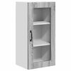 vidaXL Wandglas cabinet LUCCA 2 pcs Grijs sonoma 40 x 31 x 80 cm
