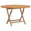 vidaXL Tuintafel inklapbaar &Oslash; 110x75 cm massief teakhout