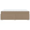 vidaXL Bedframe met matras Cappuccino 90 x 200 cm Stof