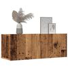 vidaXL Tv-meubels 2 st wandgemonteerd 80x30x30 cm oud houtkleurig