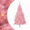 vidaXL Kunstmatig Voorverlicht Kerstboom met 300 LED Roze 240 cm PVC
