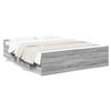 vidaXL Bedframe met lades bewerkt hout grijs sonoma eiken 160x200 cm