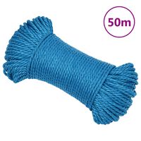 vidaXL Werktouw 3 mm 50 m polypropeen blauw