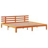 vidaXL Bedframe met hoofdbord massief grenenhout wasbruin 180x200 cm