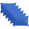 vidaXL Kussensloop 6 st HOUTEN Koninklijk Blauw 50 x 75 cm Polyester