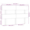 vidaXL Hoofdbord 204x3x81 cm massief grenenhout zwart