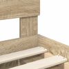 vidaXL Bedframe met hoofdeinde Sonoma 100 x 200 cm Bewerkt hout