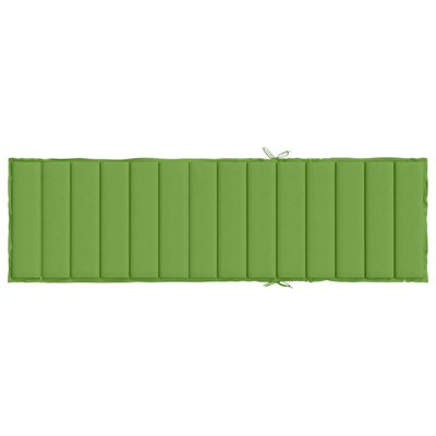 vidaXL Ligbedkussen 200x60x4 cm stof gemêleerd groen