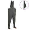 vidaXL Waadbroek met laarzen maat 42 groen