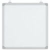 vidaXL Whiteboard magnetisch 60x60x1,7 cm aluminium