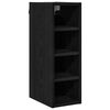 vidaXL Hangkast Zwart eiken 20 x 29,5 x 60 cm Bewerkt hout