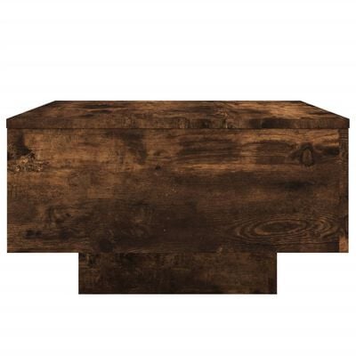 vidaXL Salontafel 55x55x31 cm bewerkt hout gerookt eikenkleurig