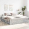vidaXL Bedframe betongrijs 180x200 cm Super King Size