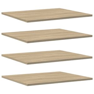 vidaXL Wandschappen 8 st 60x50x1,5 cm spaanplaat sonoma eikenkleurig