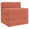 vidaXL Vouwbare Bankbed 2-zits Rood-oranje 70 x 60 x 63 cm Katoen Stof