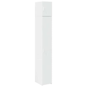 vidaXL Opbergkast smal 30x42,5x225 cm bewerkt hout wit