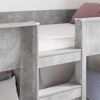 vidaXL Bunk Bed voor Kinderen Beton Grijs 100 x 200 cm Bewerkt hout