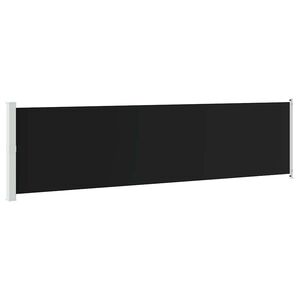 vidaXL Tuinscherm uittrekbaar 600x160 cm zwart