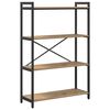 vidaXL Boekenkast 80 x 30 x 120 cm Bewerkt hout Artisan Eiken