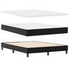vidaXL Boxspringbed met matras Zwart 140 x 190 cm Kunstleer