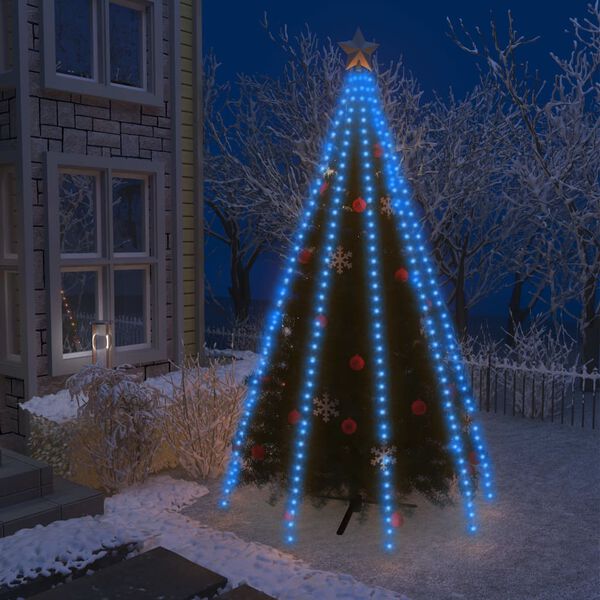 vidaXL Kerstboomverlichting met 400 LED's blauw net 400 cm