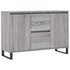 vidaXL Dressoir 101,5x35x70 cm bewerkt hout grijs sonoma eikenkleurig