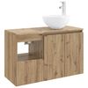 vidaXL Badkamermeubelset 2 st Artisanaal eiken Bewerkt hout