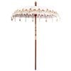 vidaXL Balinese parasol met basis Cr&egrave;me 185 x 185 x 260 cm