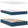 vidaXL Ottoman bed met matrassen 120x200cm fluweel donkerblauw