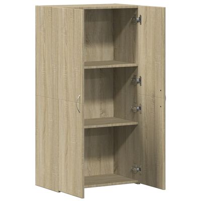 vidaXL Archiefkast 60x32x115 cm bewerkt hout sonoma eikenkleurig