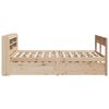 vidaXL Bedframe zonder matras massief grenenhout 135x190 cm