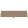 vidaXL Bedframe met matras Cappuccino 180 x 200 cm Stof