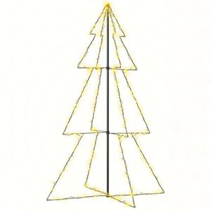 vidaXL Kegelkerstboom 240 LED's binnen en buiten 118x150 cm