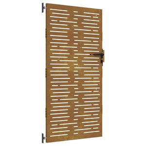 vidaXL Poort 85x200 cm vierkant cortenstaal