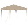 vidaXL Pop-up partytent 288 x 288 x 245 cm Cr&egrave;mekleurig Oxford Stof