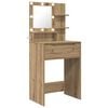 vidaXL Slaapkamer Kaptafels Artisan Eiken 80 x 39,6 x 135 cm
