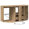 vidaXL Hoek LED TV Kast Artisan Eiken 100 x 40 x 50 cm Bewerkt hout