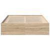 vidaXL Bedframe sonoma eikenkleurig 140x190 cm