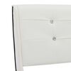vidaXL Bed met traagschuim matras kunstleer wit 90x200 cm