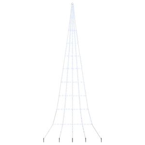 vidaXL LED Kerstboom met Grondspiesjes Koudwit 511 cm Metaal