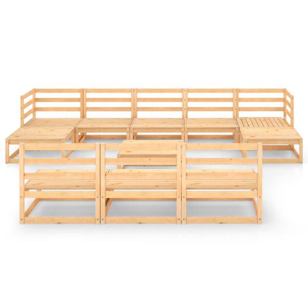 vidaXL 11-delige Loungeset massief grenenhout