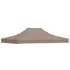 vidaXL Partytentdak 270 g/m&sup2; 4x3 m taupe