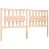vidaXL Bedframe met hoofdbord massief hout