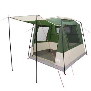 vidaXL Partytent 4-persoons Groen 185T Polyester met PU Coating