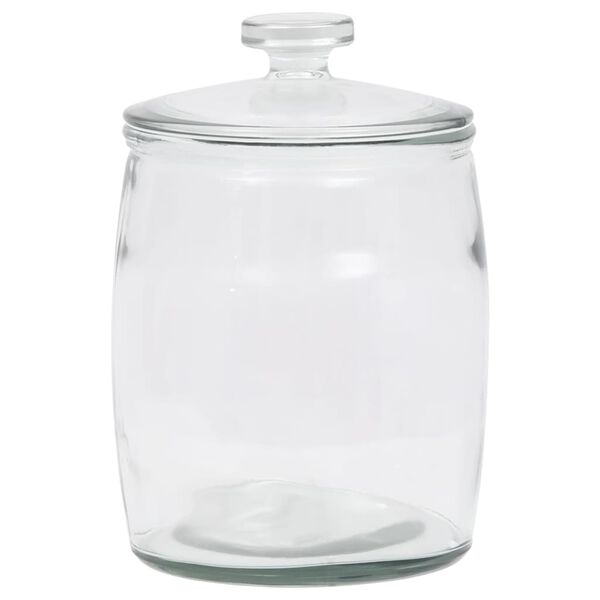 vidaXL Opbergpotten met deksel 4 st 3850 ml glas