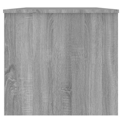 vidaXL Salontafel 102x50,5x46,5 cm bewerkt hout grijs sonoma eiken