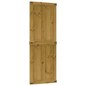 vidaXL Schuifdeur CORONA 70 x 210 cm Massief grenenhout HoningBruin