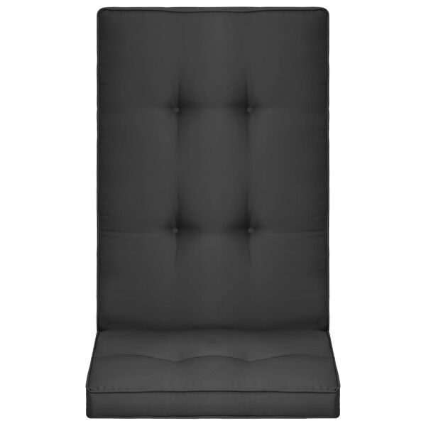 vidaXL Tuinstoelkussens 2 st 120x50x5 cm antraciet